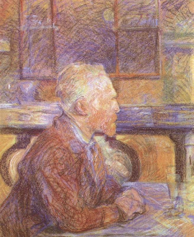 Henri de toulouse-lautrec Portrait of Vincent van Gogh oil painting image